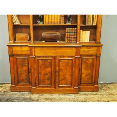 Viktorianischer antiker Mahagoni Bücherschrank englisch ca 1840