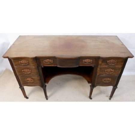 Edwardianischer Mahagoni Schreibtisch antik englisch ca 1890