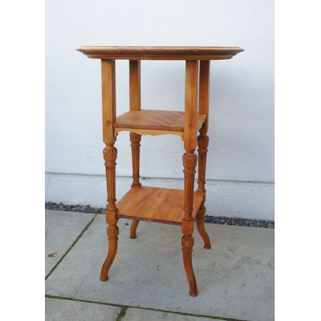 Viktorianischer englischer Beistelltisch Buche antik ca 1880