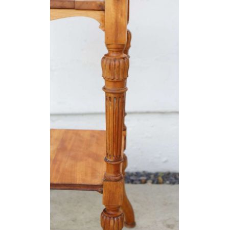 Viktorianischer englischer Beistelltisch Buche antik ca 1880