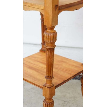 Viktorianischer englischer Beistelltisch Buche antik ca 1880