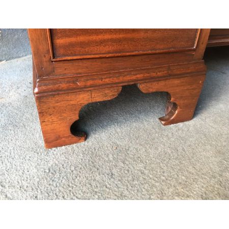 Viktorianischer antiker Mahagoni Schreibtisch britisch ca 1870