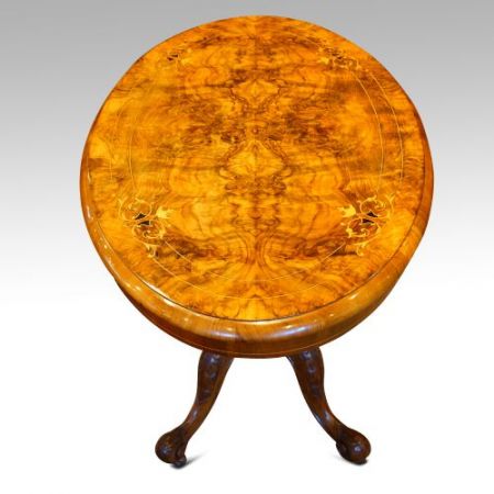 Antiker viktorianischer Nussbaum Tisch englisch ca 1870