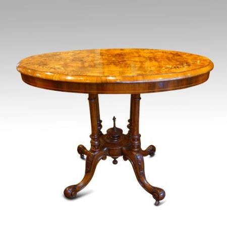 Antiker viktorianischer Nussbaum Tisch englisch ca 1870