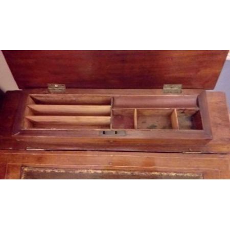 Antiker viktorianischer Davenport Schreibtisch Eiche englisch ca 1840