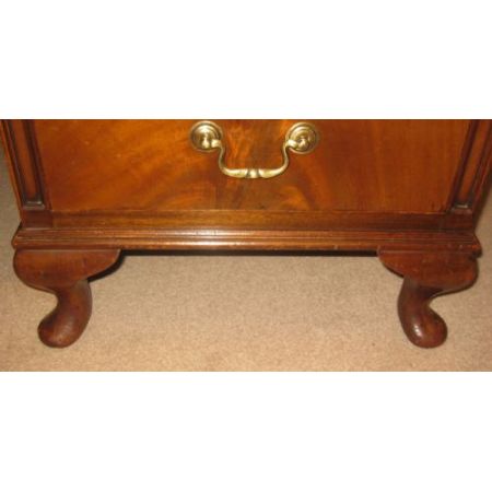 Edwardianischer britischer Mahagoni Schreibtisch antik ca 1910