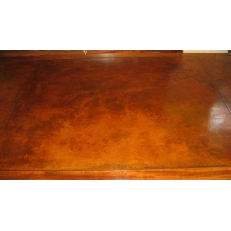 Edwardianischer britischer Mahagoni Schreibtisch antik ca 1910