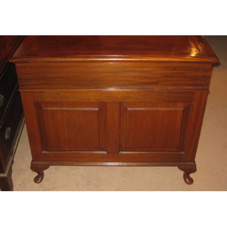 Edwardianischer britischer Mahagoni Schreibtisch antik ca 1910
