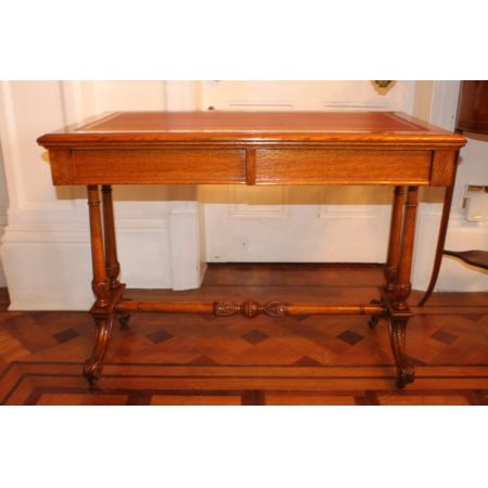 Antiker englischer Schreibtisch Eiche Edwards & Roberts ca 1880