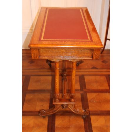 Antiker englischer Schreibtisch Eiche Edwards & Roberts ca 1880