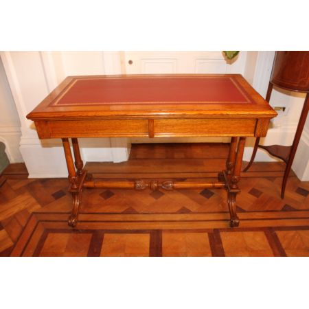 Antiker englischer Schreibtisch Eiche Edwards & Roberts ca 1880