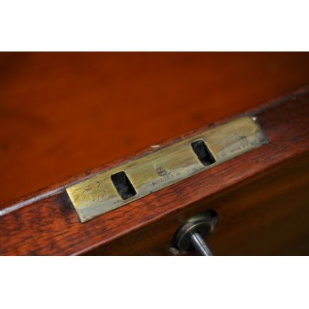 Viktorianischer Mahagoni Schreibtisch antik ca 1880