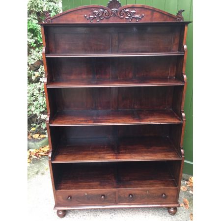 Georgianisches antikes Mahagoni Bücherregal englisch ca 1825