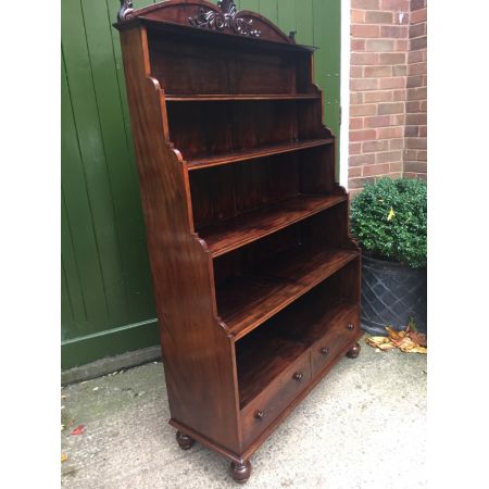 Georgianisches antikes Mahagoni Bücherregal englisch ca 1825