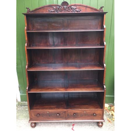 Georgianisches antikes Mahagoni Bücherregal englisch ca 1825