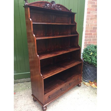 Georgianisches antikes Mahagoni Bücherregal englisch ca 1825