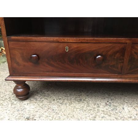 Georgianisches antikes Mahagoni Bücherregal englisch ca 1825