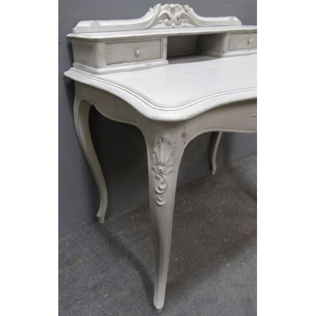 Antiker französischer Massivholz Schreibtisch lackiert ca 1880