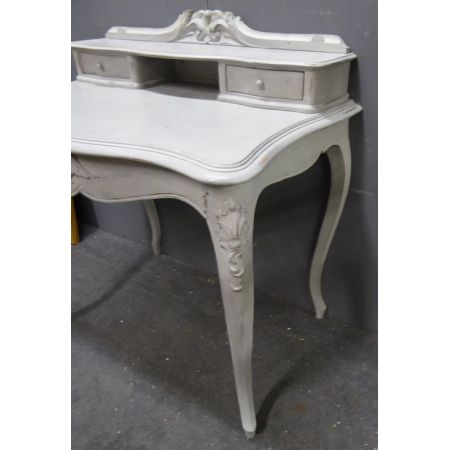 Antiker französischer Massivholz Schreibtisch lackiert ca 1880