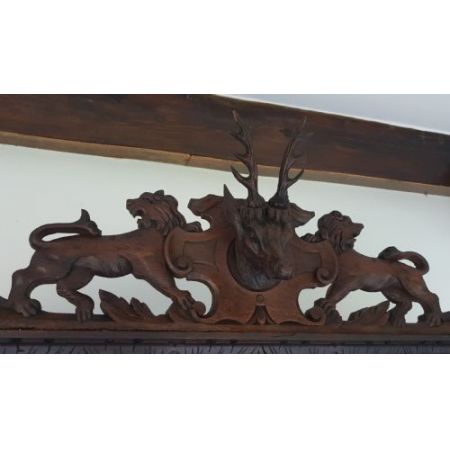 Antikes französisches Bücherregal Eiche ca 1880