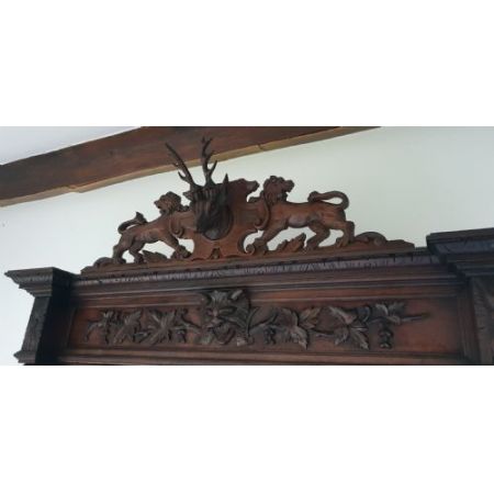 Antikes französisches Bücherregal Eiche ca 1880