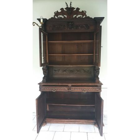 Antikes französisches Bücherregal Eiche ca 1880