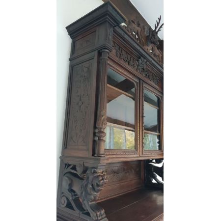 Antikes französisches Bücherregal Eiche ca 1880