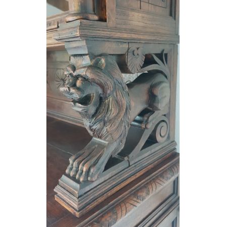 Antikes französisches Bücherregal Eiche ca 1880