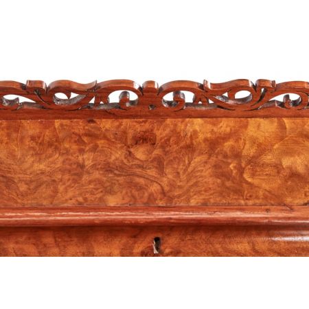 Viktorianischer britischer Davenport Schreibtisch Nussbaum antik ca 1850