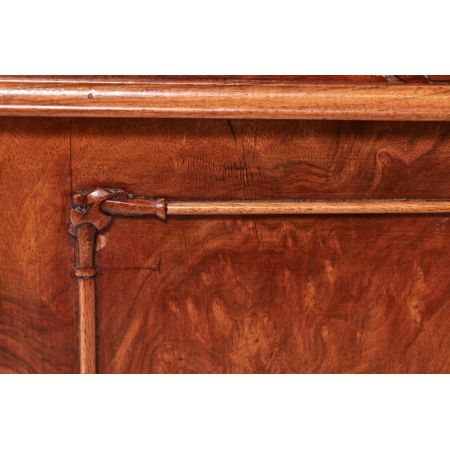 Viktorianischer britischer Davenport Schreibtisch Nussbaum antik ca 1850