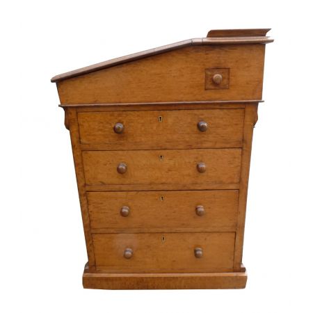 Britischer antiker Regency Davenport Schreibtisch Eiche ca 1820