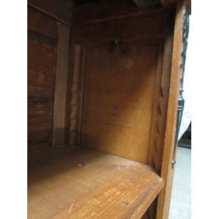 Viktorianischer antiker Bücherschrank Eiche englisch ca 1850