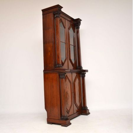 Antiker englischer Mahagoni Bücherschrank ca 1830