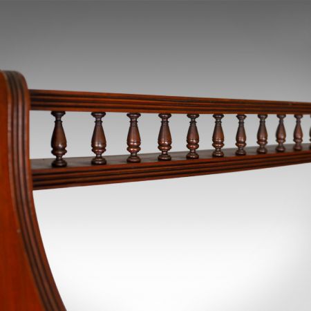 Antikes edwardianisches Nussbaum Bücherregal britisch ca 1910