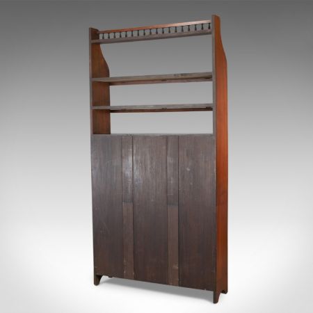 Antikes edwardianisches Nussbaum Bücherregal britisch ca 1910