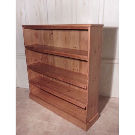 Viktorianischer antiker Kiefern Bücherschrank Weichholz britisch ca 1850