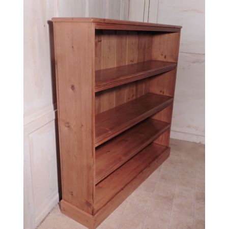 Viktorianischer antiker Kiefern Bücherschrank Weichholz britisch ca 1850