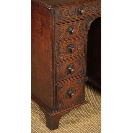 Antiker britischer Schreibtisch Eiche ca 1900