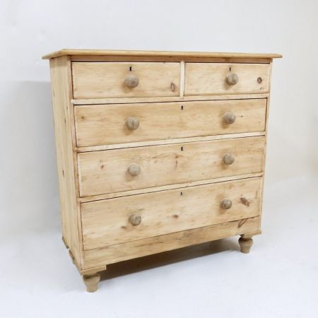 Viktorianische antike Kiefern Kommode Weichholz britisch ca 1850