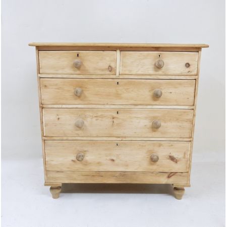 Viktorianische antike Kiefern Kommode Weichholz britisch ca 1850