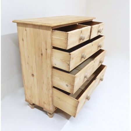 Viktorianische antike Kiefern Kommode Weichholz britisch ca 1850