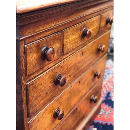 Viktorianische britische Eichen Kommode original antik ca 1880