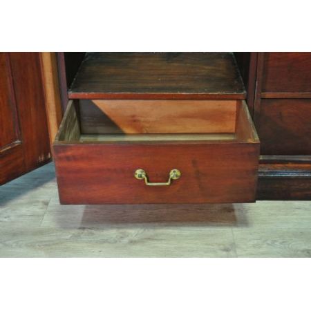 Viktorianischer antiker Mahagoni Kleiderschrank britisch ca 1850
