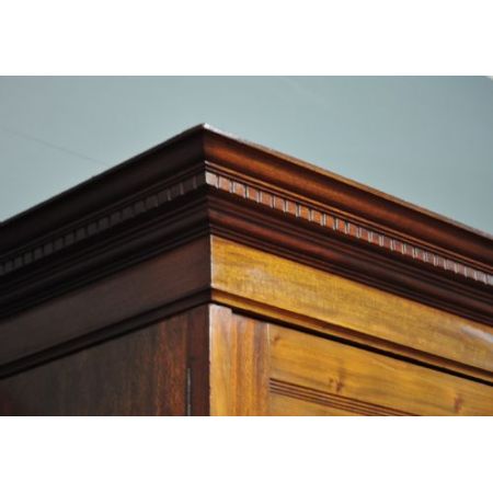 Antiker viktorianischer Mahagoni Kleiderschrank britisch ca 1880