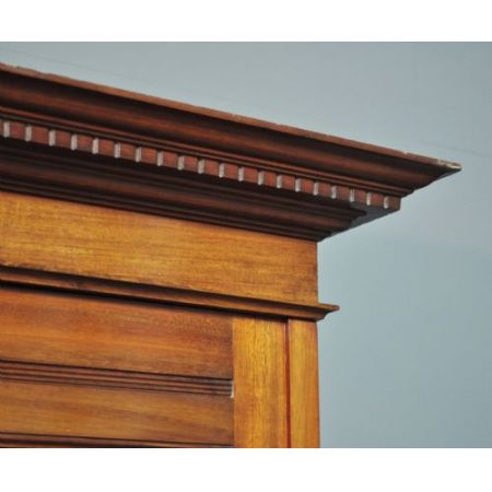 Antiker viktorianischer Mahagoni Kleiderschrank britisch ca 1880