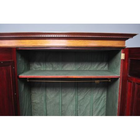 Antiker viktorianischer Mahagoni Kleiderschrank britisch ca 1880