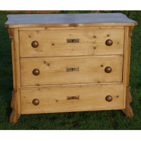 Antike Kiefern Kommode Weichholz deutsch ca 1900