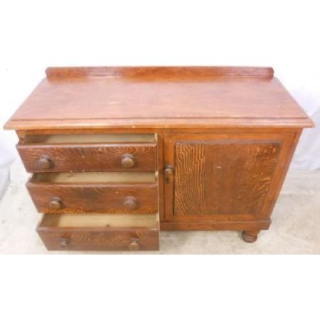 Viktorianisches antikes Sideboard Kiefer Weichholz britisch ca 1880