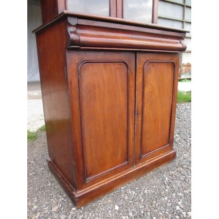 Viktorianischer antiker Mahagoni Bücherschrank britisch ca 1850