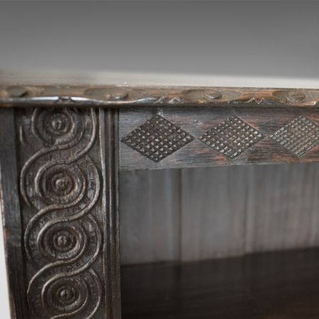 Antikes britisches Bücherregal Eiche ca 1880